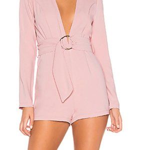 By the way Brianna O Ring Belted Romper